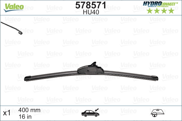 Pyyhkijänsulka VALEO 578571