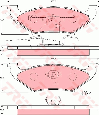 Jarrupalasarja, levyjarru TRW GDB4045