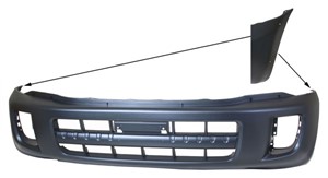 Puskuri, eteen, Edessä, TOYOTA RAV 4 II, 52119 42911, 5211942301