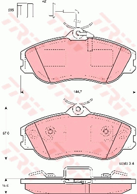 Jarrupalasarja, levyjarru TRW GDB816
