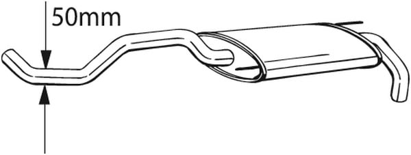 Takaäänenvaimentaja BOSAL 233-399