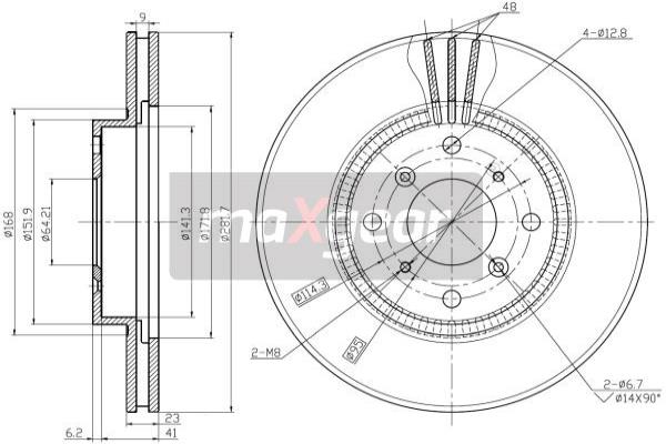 Jarrulevy MAXGEAR 19-2551