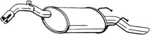 Takaäänenvaimentaja, Takana, DAEWOO NUBIRA Kombi, NUBIRA Sedan, NUBIRA Wagon, 96270601, 96273662