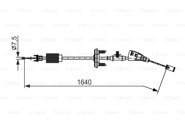 Käsijarruvaijeri BOSCH 1 987 482 798