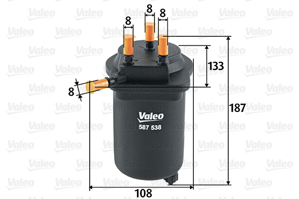 Polttoainesuodatin VALEO 587538
