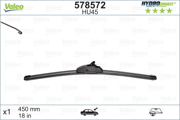Pyyhkijänsulka VALEO 578572