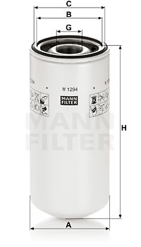 Öljynsuodatin MANN-FILTER W 1294