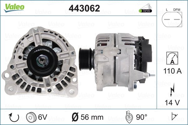 Laturi VALEO 443062
