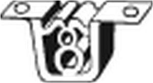 Kumisuikale, pakoputkisto, BMW 3 [E36], 3 Cabriolet [E36], 3 Coupé [E36], 3 Touring [E36], 18211723101