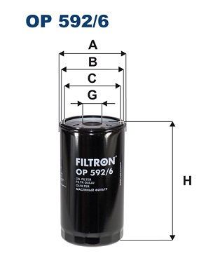 Öljynsuodatin FILTRON OP 592/6