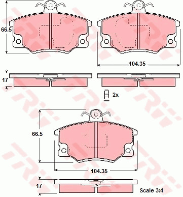 Jarrupalasarja, levyjarru TRW GDB1223
