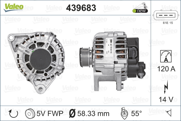 Laturi VALEO 439683