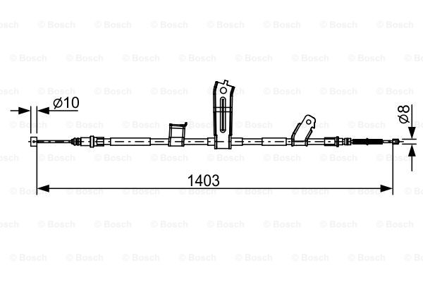 Käsijarruvaijeri BOSCH 1 987 482 522