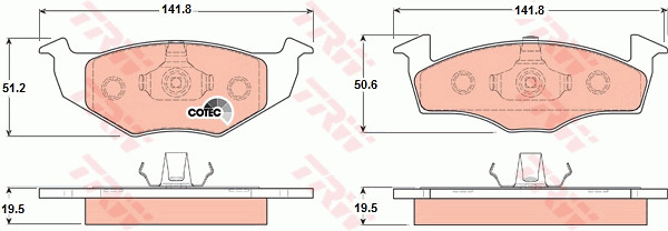 Jarrupalasarja, levyjarru TRW GDB1218