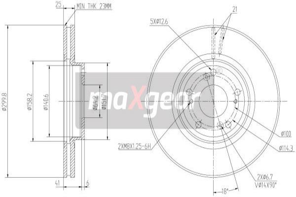 Jarrulevy MAXGEAR 19-2401