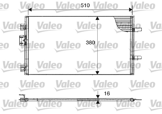 Lauhdutin, ilmastointilaite VALEO 817602