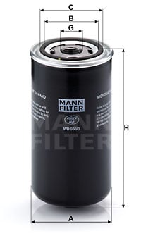 Öljynsuodatin MANN-FILTER WD 950/3