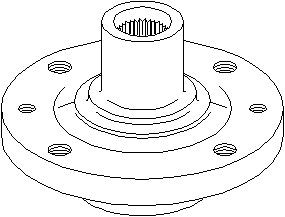 Pyörän napa, etuakseli molemminpuoleinen, DACIA,RENAULT, 4020 274 63R, 7700 415 122, 8200 208 335