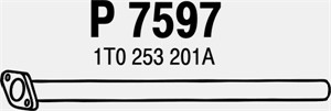 Pakoputki, Keskellä, VW GOLF V, GOLF VI, GOLF PLUS V, GOLF Variant V, GOLF Variant VI, JETTA III, SCIROCCO III, TOURAN, 1K0253201A, 1K02
