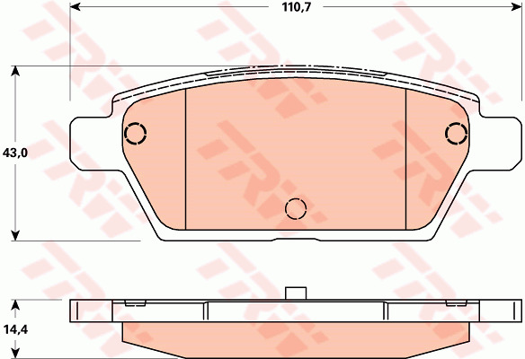 Jarrupalasarja, levyjarru TRW GDB3517