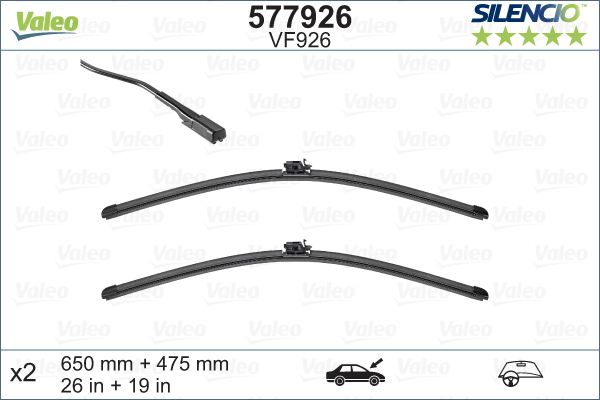Pyyhkijänsulka VALEO 577926
