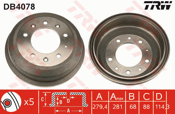 Jarrurumpu TRW DB4078