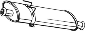 Keskiäänenvaimentaja, OPEL,RENAULT,VAUXHALL, 4401372, 4417214, 8200062466, 8200246426, 8200396967, 9109372, 93190040