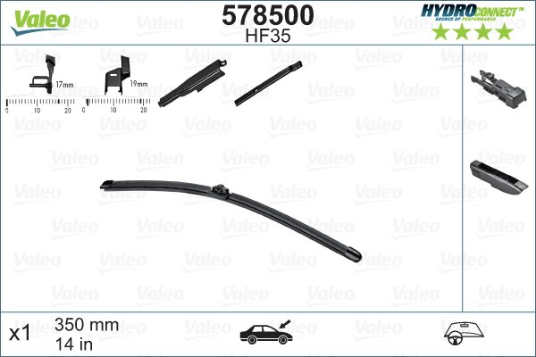 Pyyhkijänsulka VALEO 578500