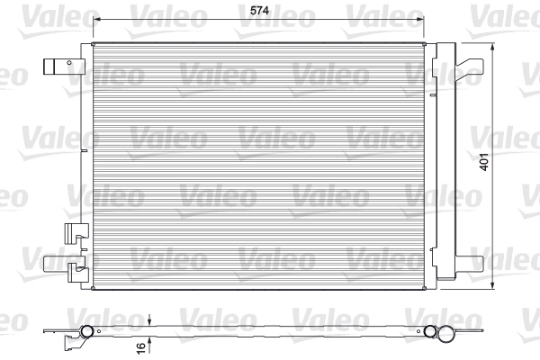 Lauhdutin, ilmastointilaite VALEO 814375