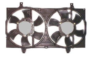 Tuuletin, moottorin jäähdytys, NISSAN ALMERA II, ALMERA Hatchback II, ALMERA TINO, PRIMERA, PRIMERA Hatchback, PRIMERA Kombi, 0K77010235