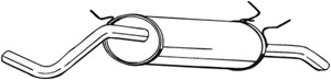 Takaäänenvaimentaja, RENAULT MEGANE I, MEGANE Classic I, MEGANE Scenic, 7700844699