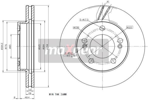 Jarrulevy MAXGEAR 19-2270