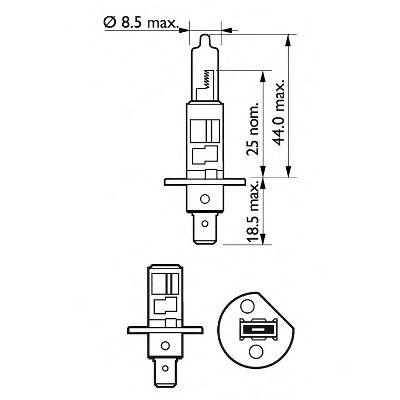 Kaukovalopolttimo PHILIPS 12258VPS2