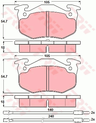 Jarrupalasarja, levyjarru TRW GDB313