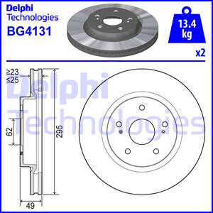 Jarrulevy DELPHI BG4131