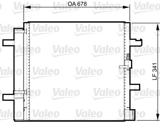 Lauhdutin, ilmastointilaite VALEO 814370