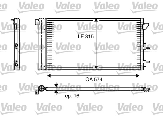 Lauhdutin, ilmastointilaite VALEO 818005