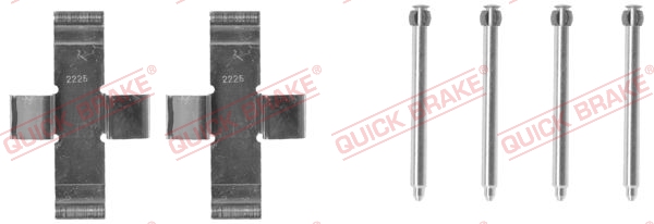 Tarvikesarja, jarrupala QUICK BRAKE 109-0916
