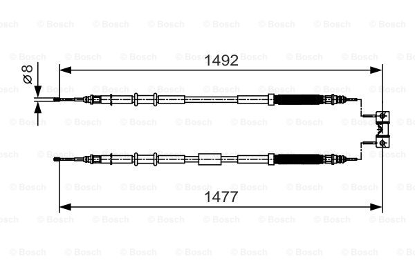 Käsijarruvaijeri BOSCH 1 987 482 038