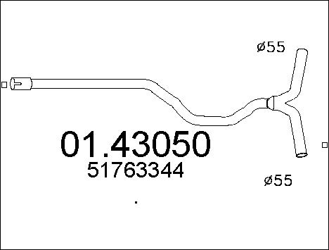 Pakoputki MTS 01.43050
