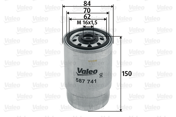 Polttoainesuodatin VALEO 587741