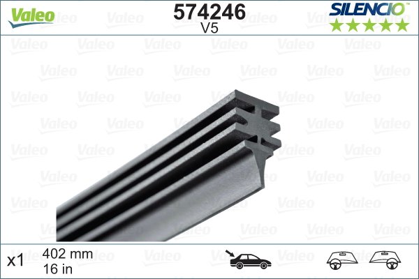 Pyyhkijän kumi VALEO 574246
