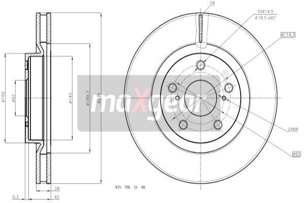 Jarrulevy MAXGEAR 19-1866MAX