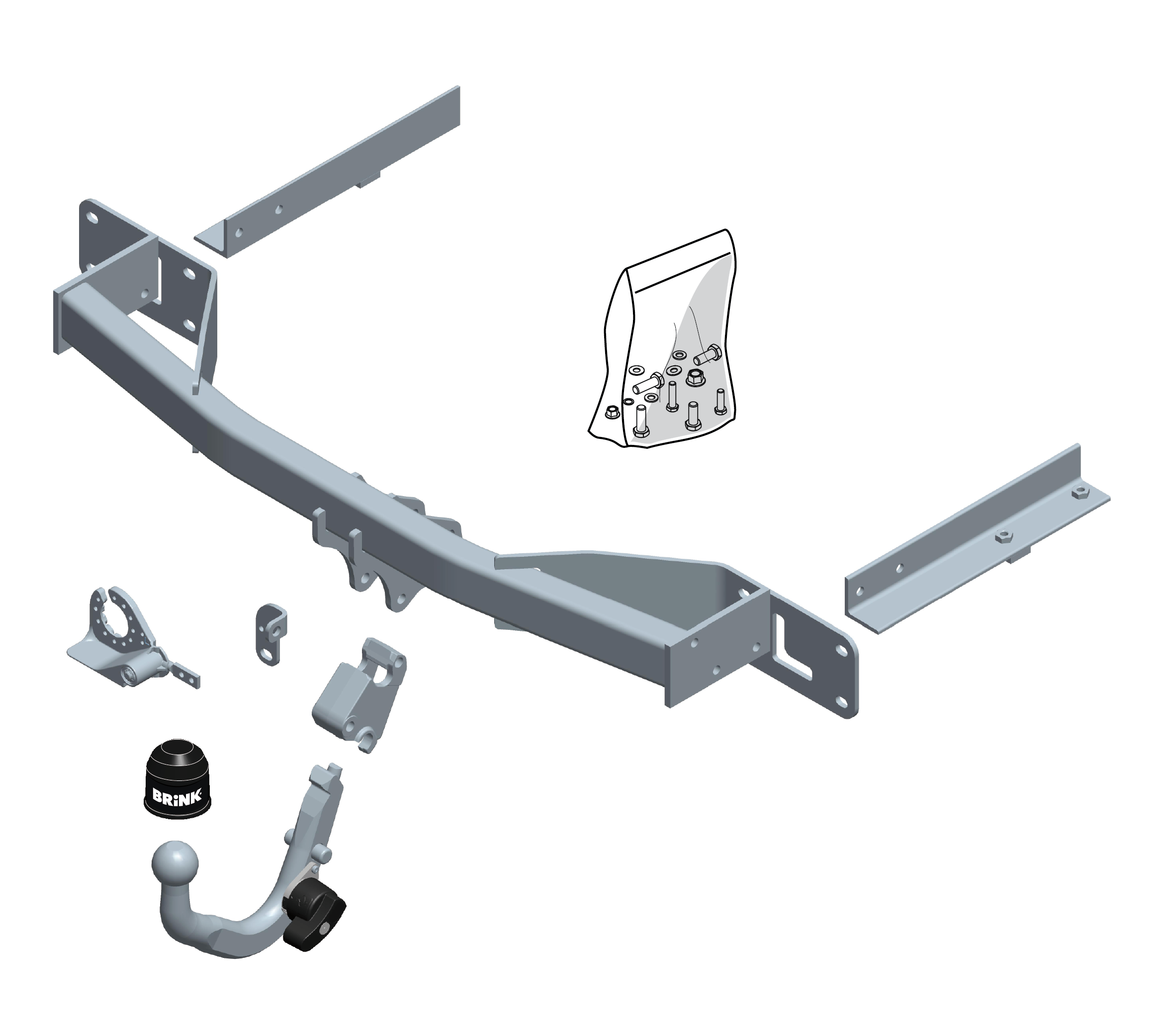 Vetokoukku BRINK 532800 Opel Meriva B '10-