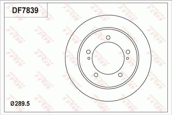 Jarrulevy TRW DF7839