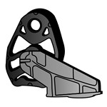 Kumisuikale, pakoputkisto, AUDI A4, A4 Allroad, A4 Avant, A5, A5 Cabriolet, A5 Sportback, A6, A6 Avant, Q5, 8K0253144D