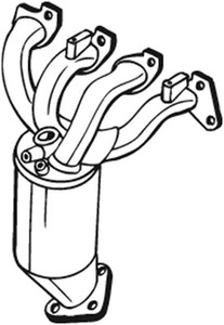 Katalysaattori, Edessä, OPEL,VAUXHALL, 13106545, 24422982, 24434791, 24459705, 849145, 849168, 849171, 850023