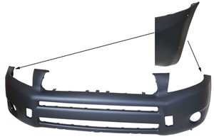 Puskuri, eteen, Edessä, TOYOTA RAV 4 III, 52119 42965