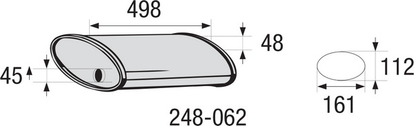 Keskiäänenvaimennin, yleismalli BOSAL 248-062