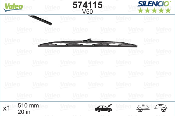 Pyyhkijänsulka VALEO 574115
